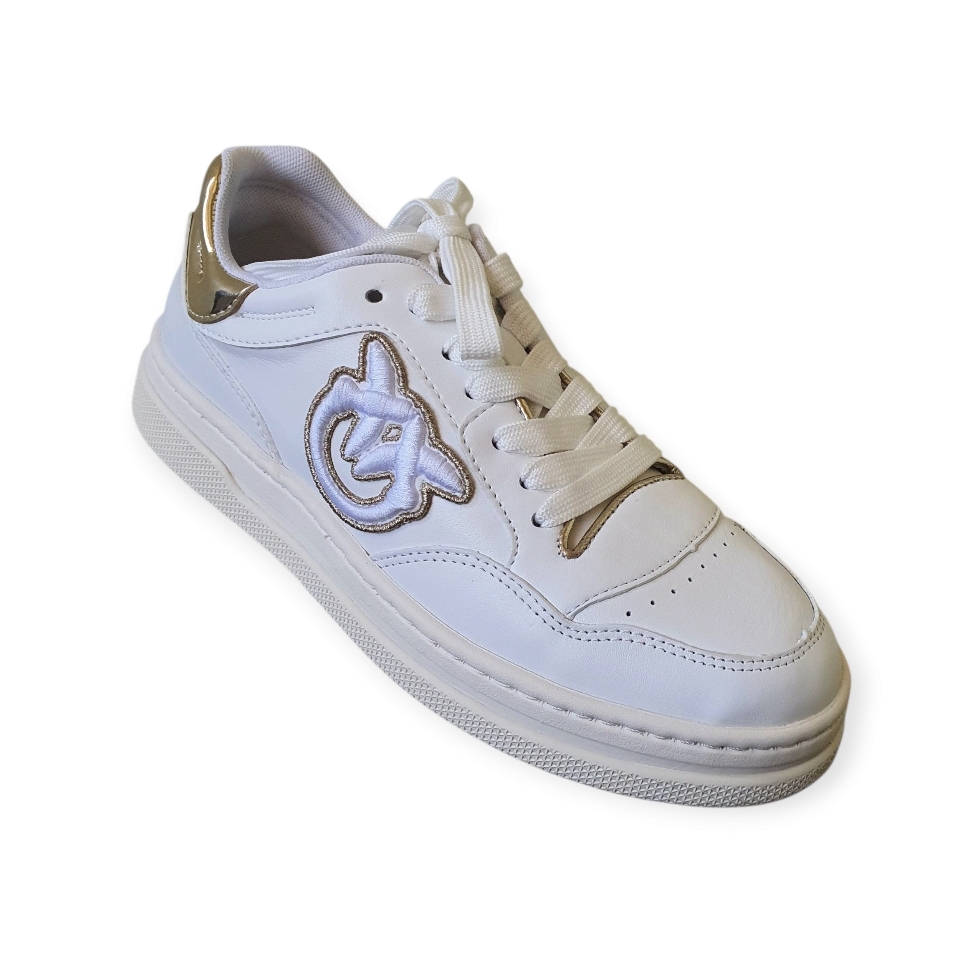SS0078 Po014 Mandy11 Sneaker Calf Leat Whiteplatinum